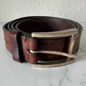 Allen Edmonds Brown Calfskin Belt Size 40